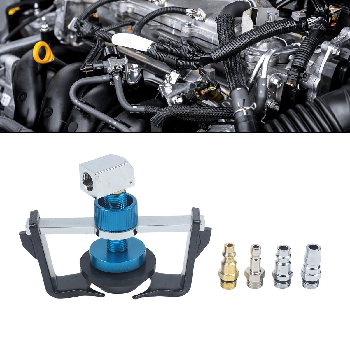 Saves Operational Cost Brake Bleed Adapter Blue Anodized Coating For Honda