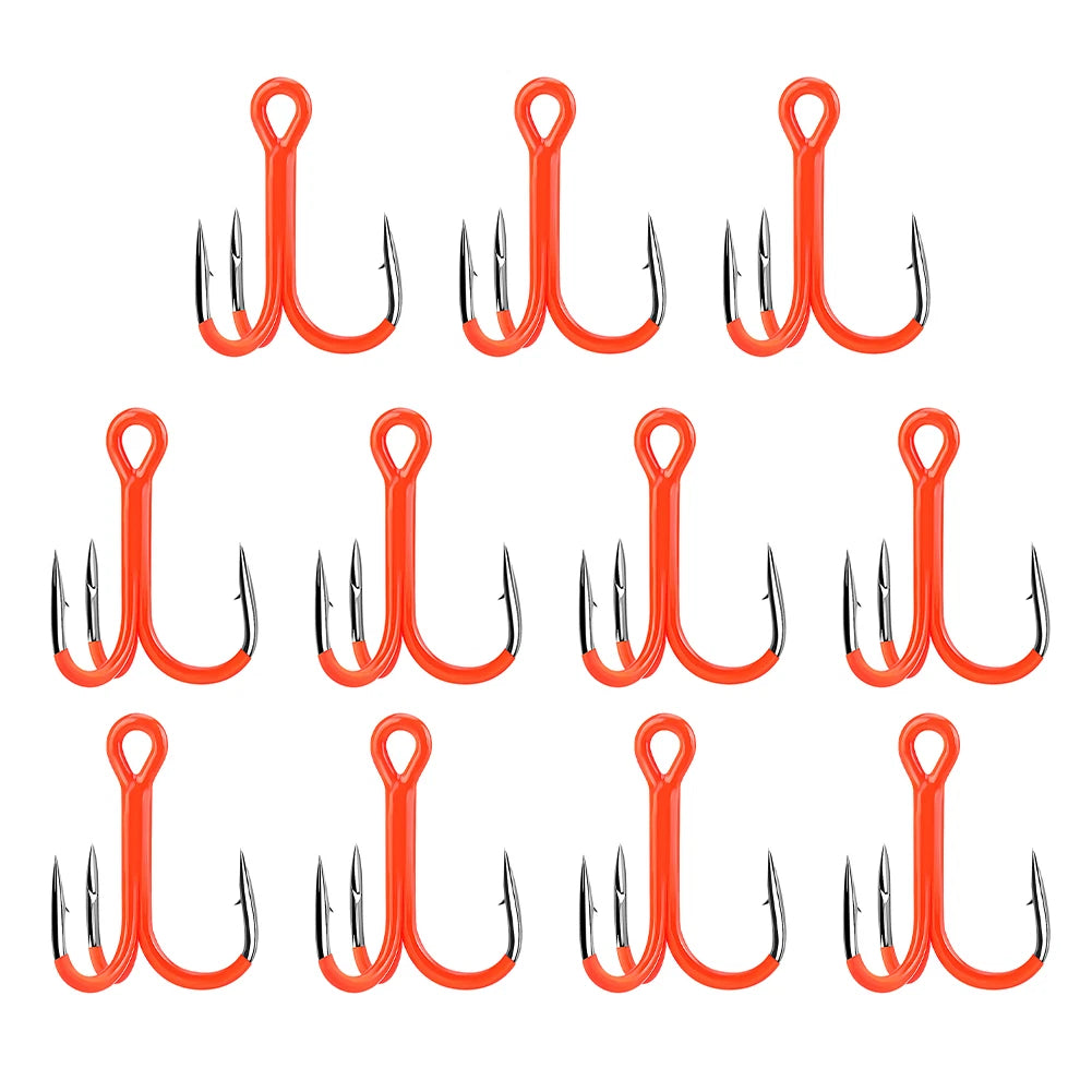 11pcs Treble Hooks for Fishing (2X Strong)