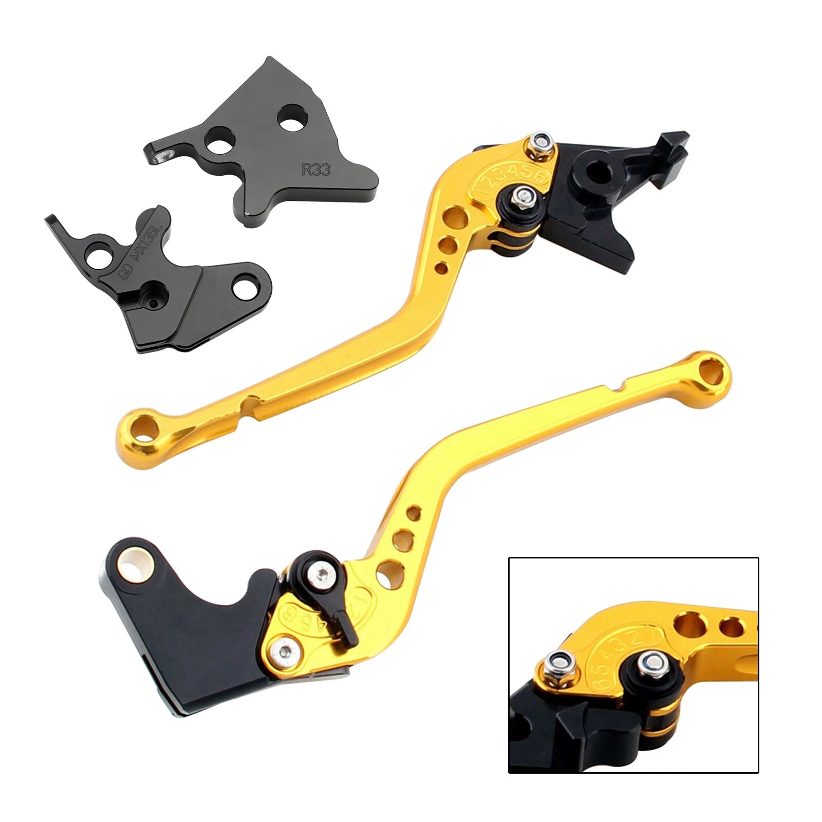Long Clutch Brake Lever for Yamaha YBR125 (2005–2014) b2