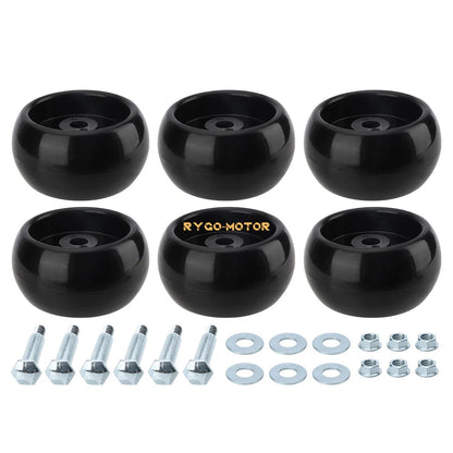 Set of 6 Deck Wheels for Ferris Simplicity Snapper (1714760, 210-043, 12060)