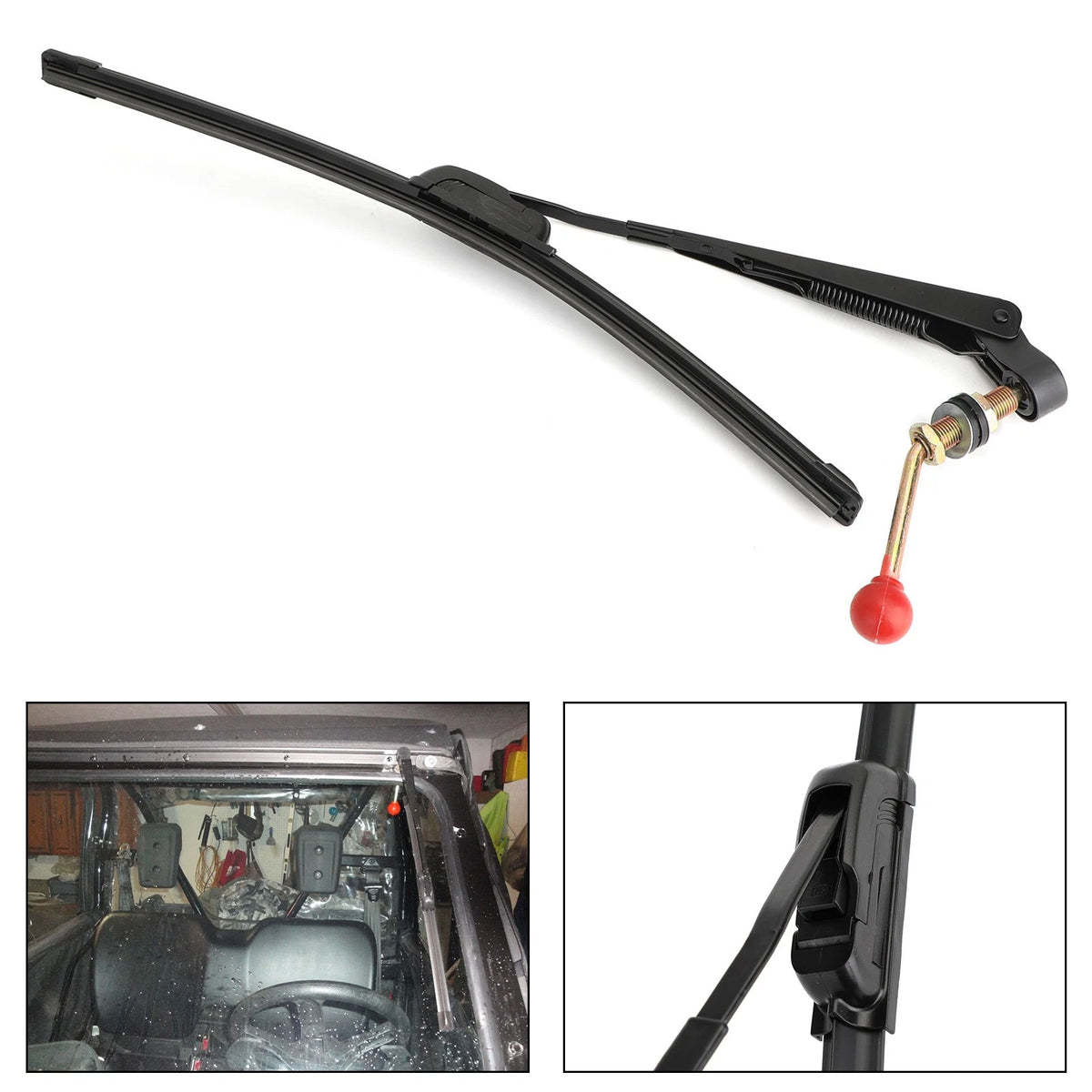 Manual Windshield Wiper Blade for Kawasaki Mule & Polaris Ranger