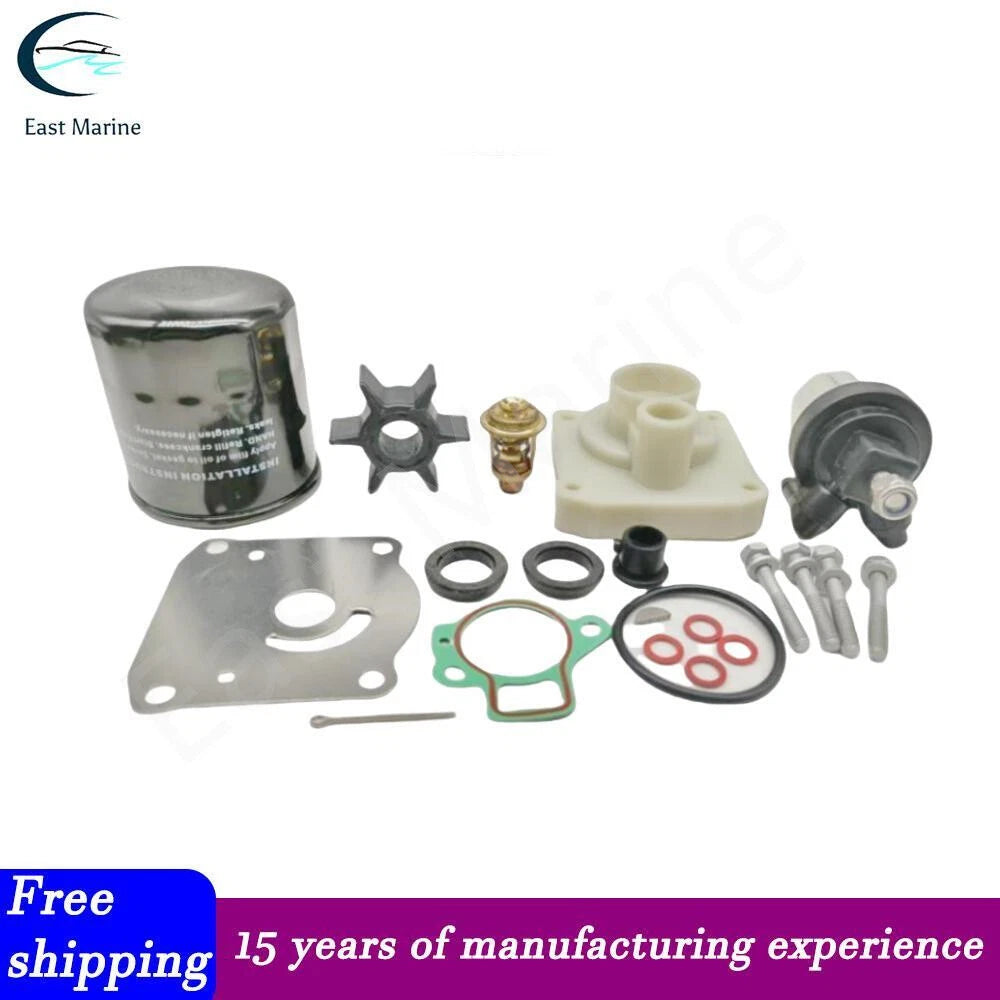 Maintenance Kit for Yamaha Outboard F20A F25A F25D (Thermostat Oil Fuel Filter)