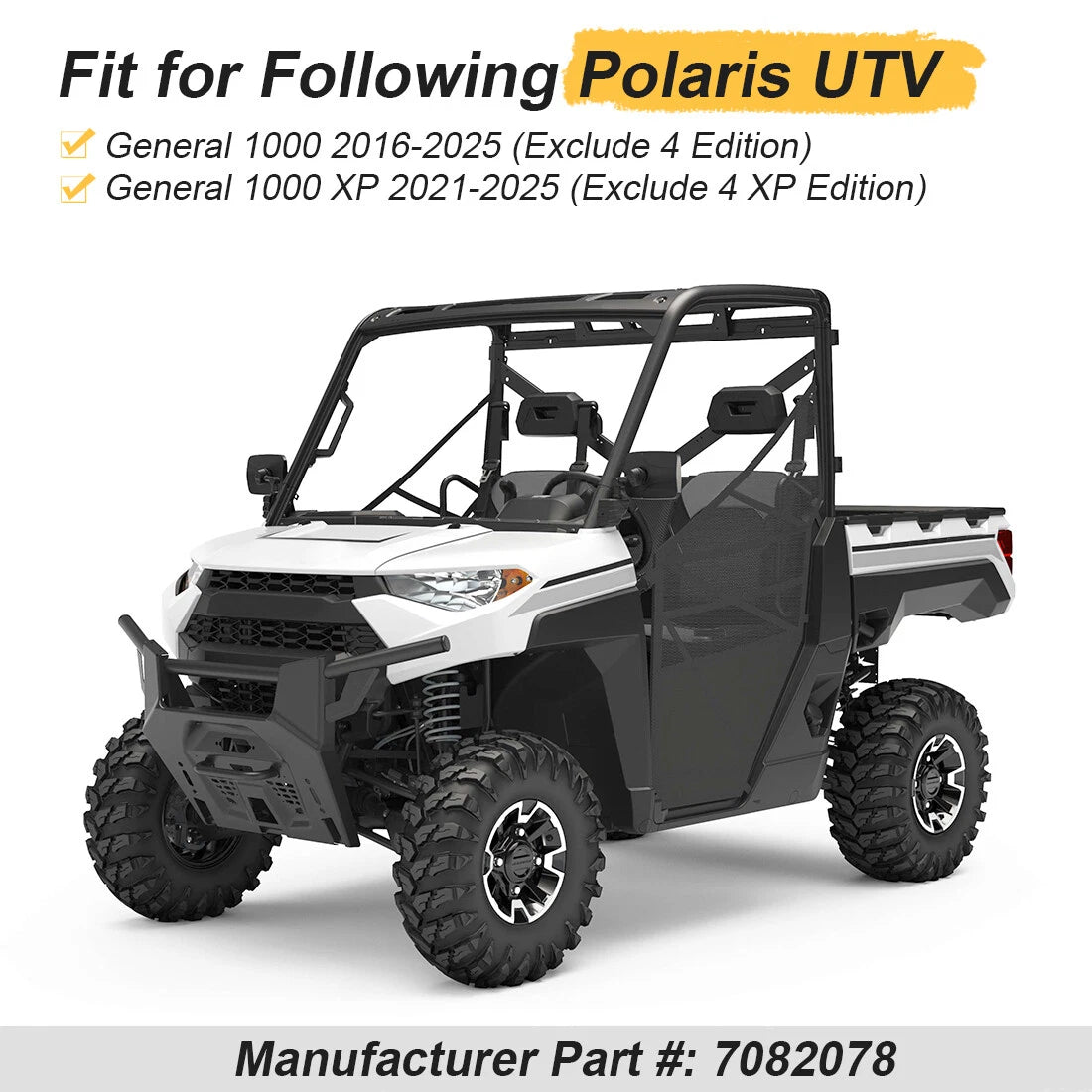 Gear Shift Cable Selector for Polaris General 1000 XP 1000 (2016–2025) 7082078