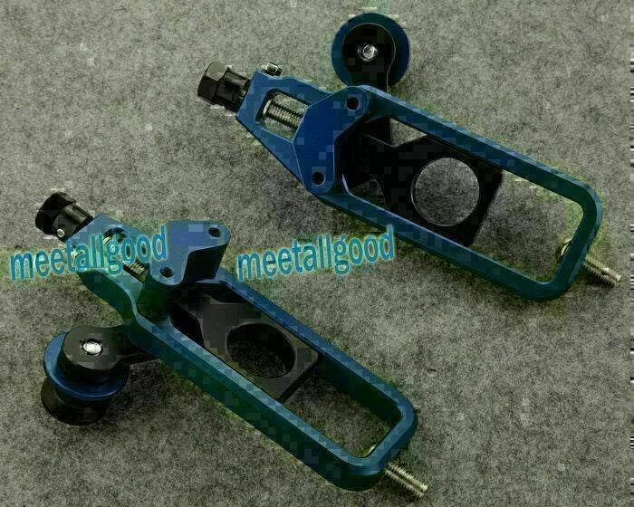 Motorcycle Chain Adjuster Tensioners for Yamaha YZF R1 (2009–2012) Blue