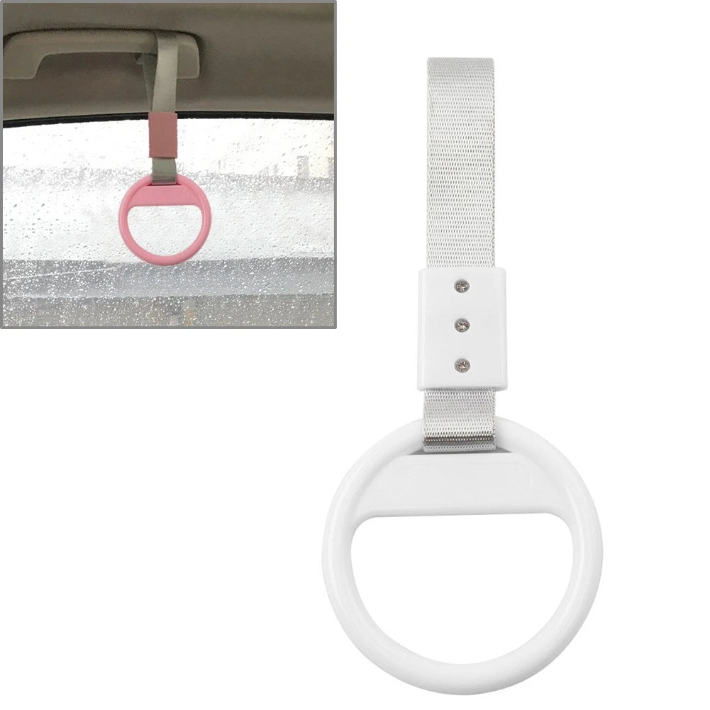 White Ring Handle Strap for Train Bus (2010–2023)