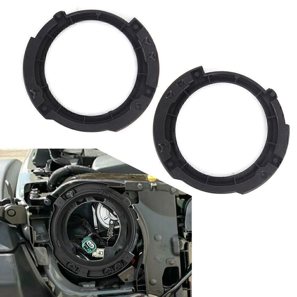 2X LED Headlight Bezel Mounting Ring Bracket for Jeep Wrangler JK (2007–2017)