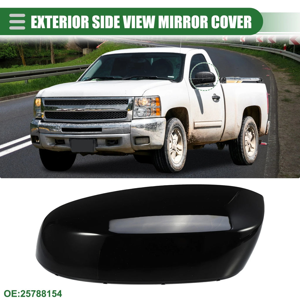 Left Rearview Mirror Cap Replacement for Chevrolet Silverado 1500 (2014–2018)