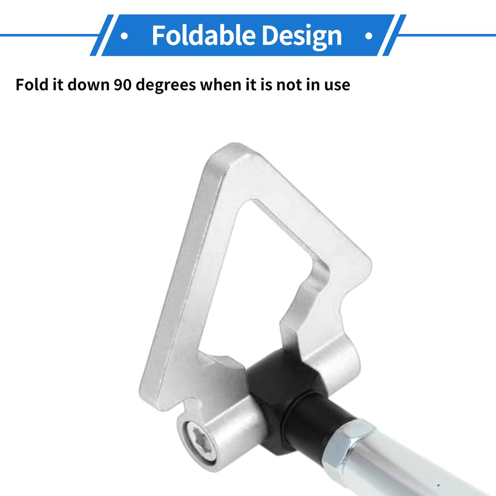 Folding Tow Hooks for Mitsubishi Lancer EX (2010–2015) - Silver Tone