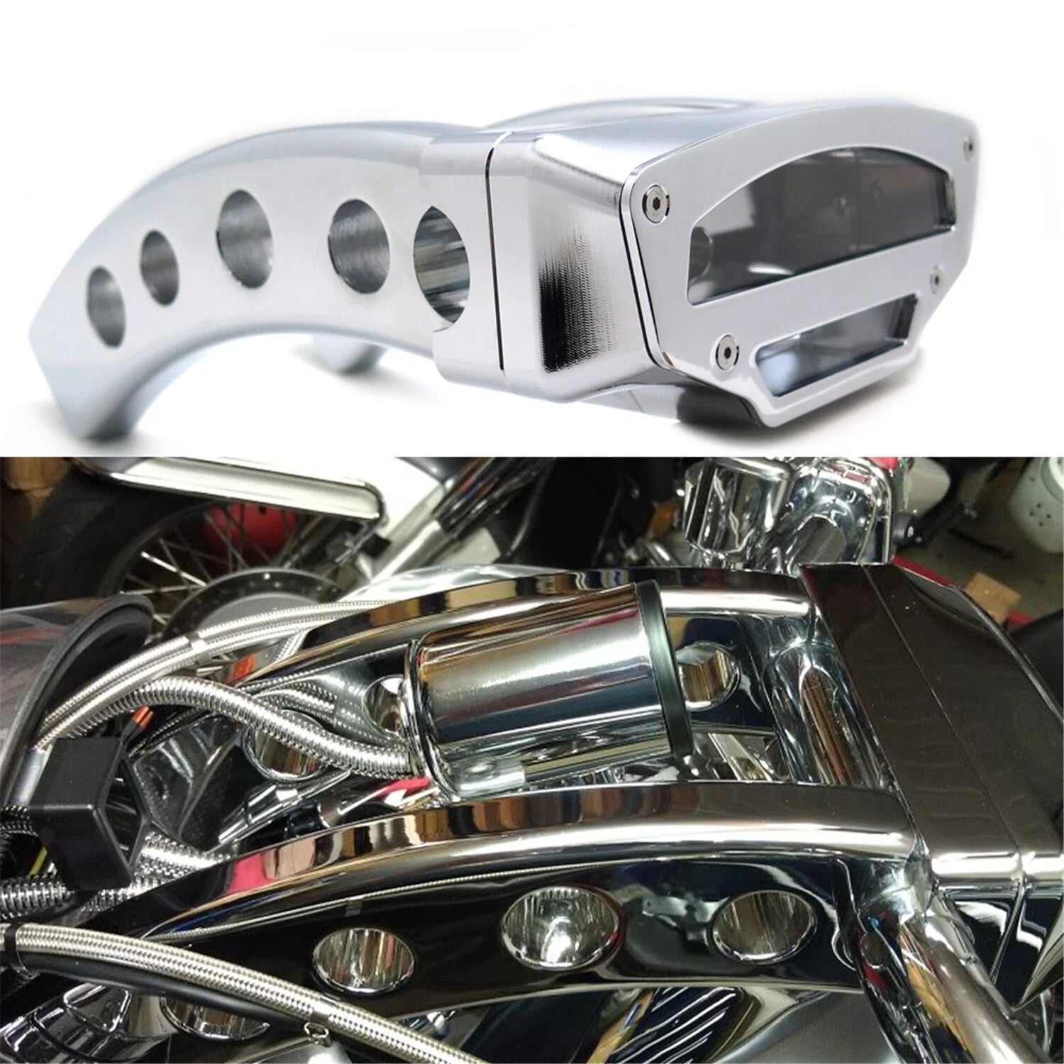 Tachometer Housing Cover + 9" Handlebar Riser for Suzuki M109R (2006–2014)