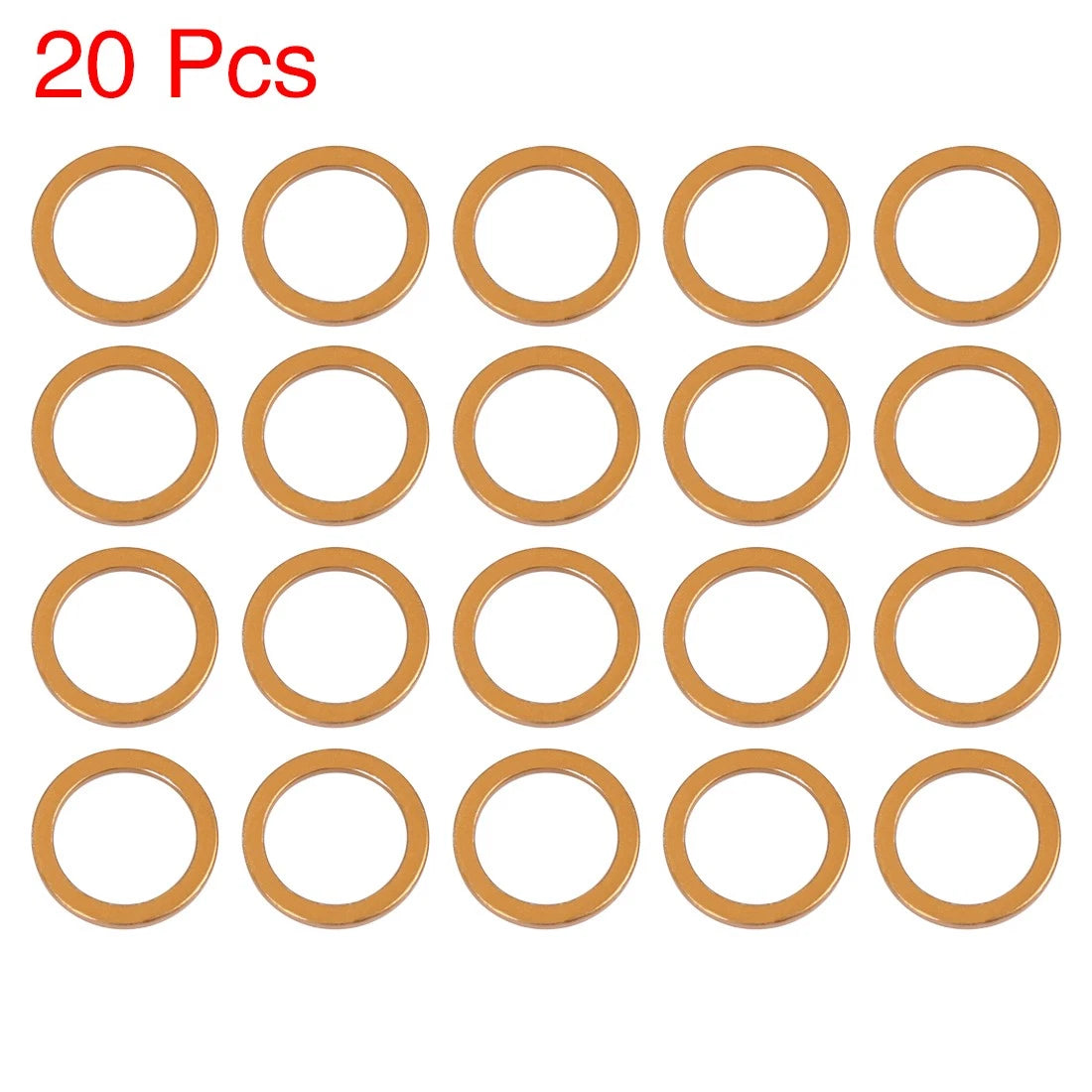 20pcs Exhaust Muffler Pipe Gasket for Jiangling JH70 (25mm ID, 33mm OD)