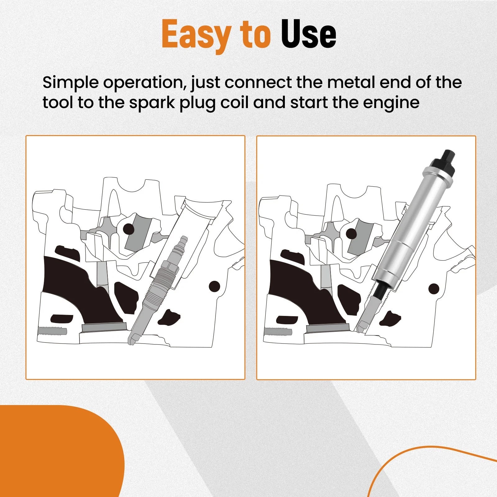 8x Spark Plug Remover Kit for Ford Triton 3V (2004–2010) 65700