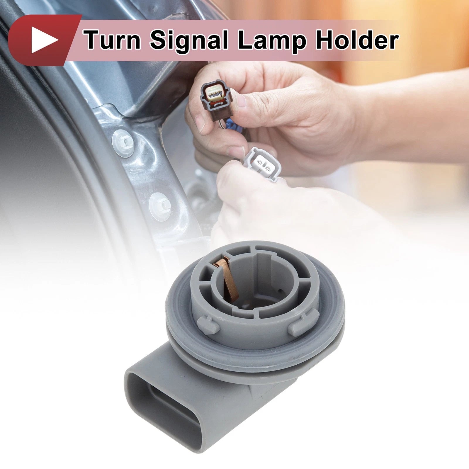Front Turn Signal Light Socket for Kia Rio 2006–2011 1.6L