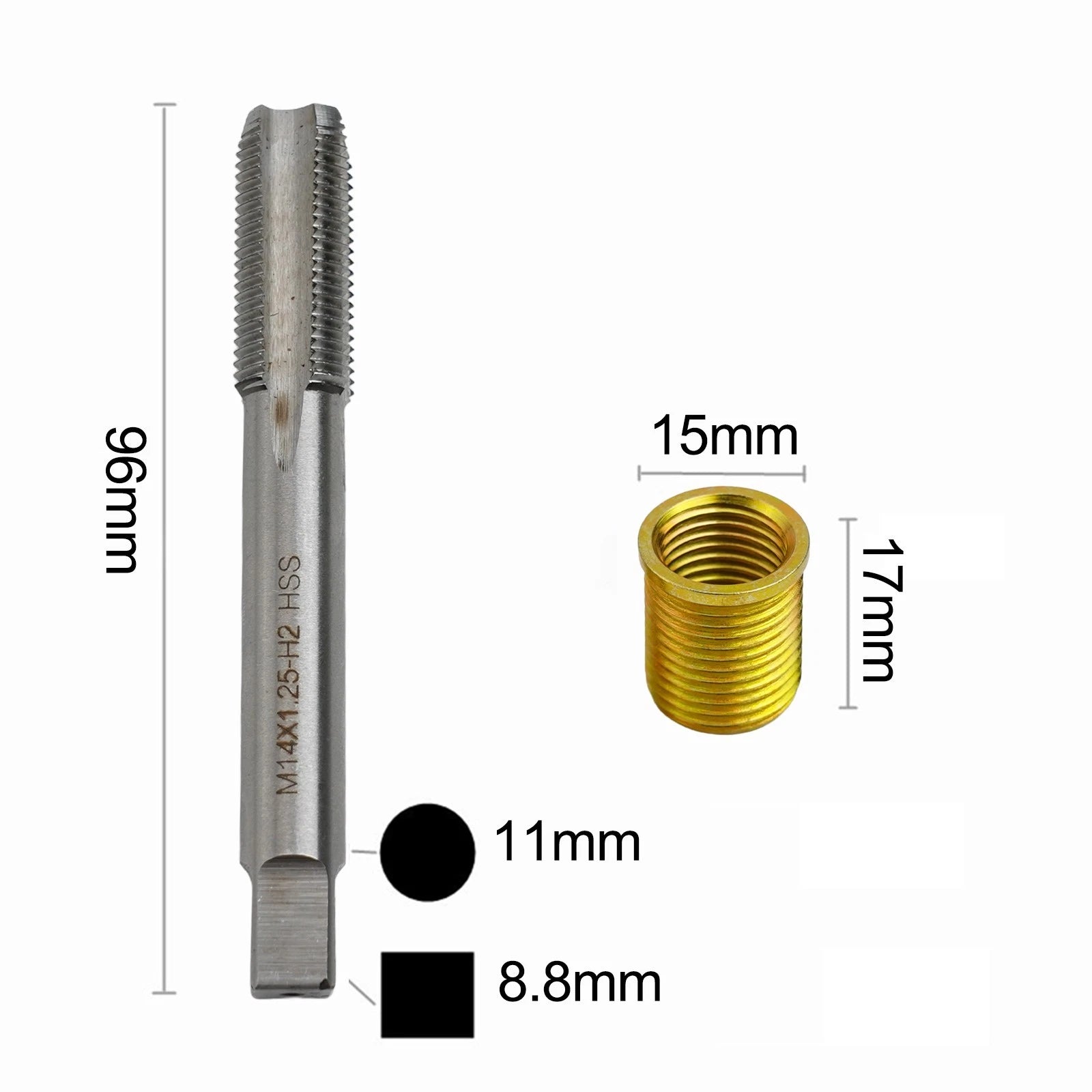 11pcs Thread Repair Tools for Standard Sizes