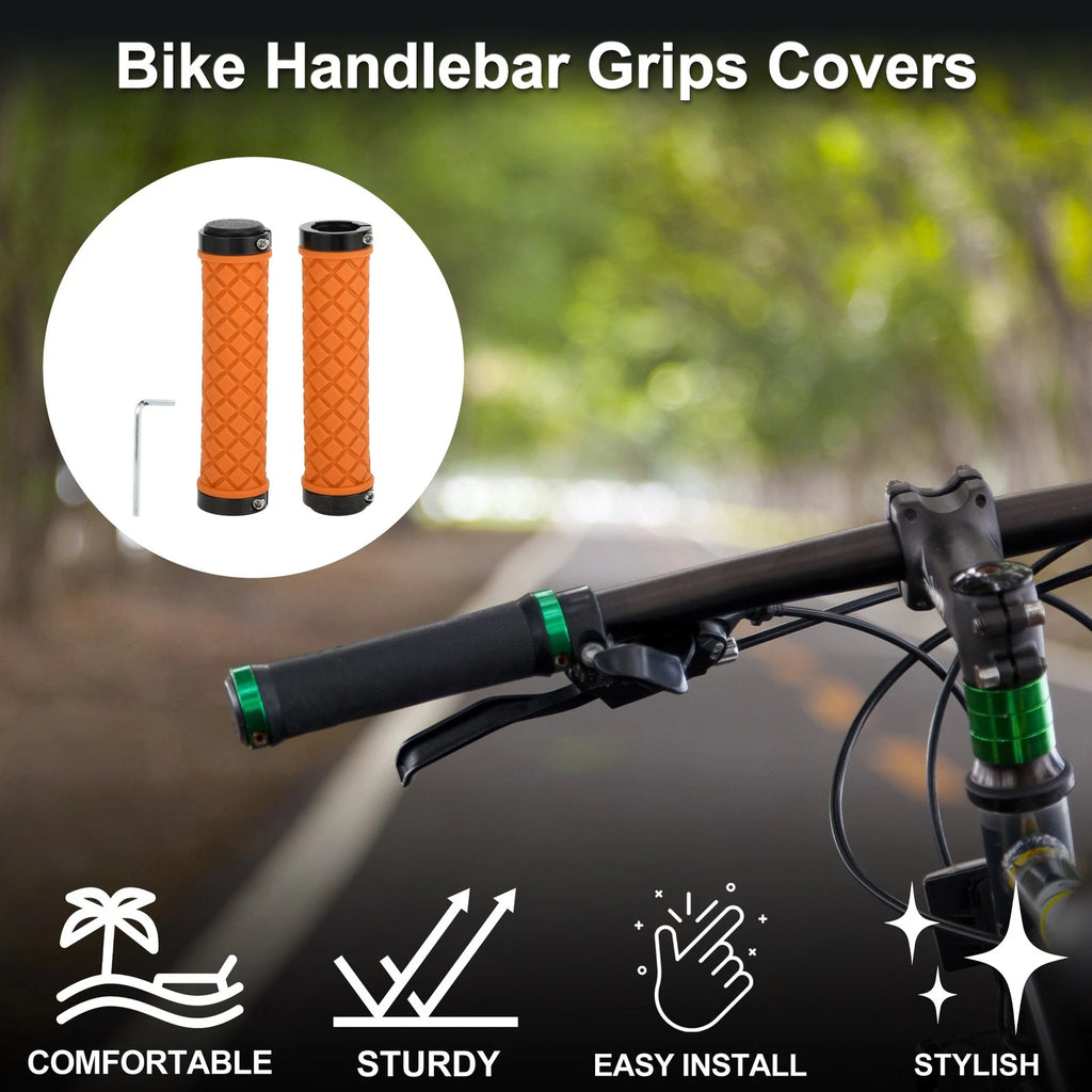Handlebar Grip Covers 128mm Lightweight for MTB Bike End Grips Protector Set