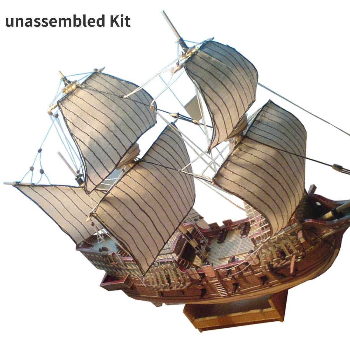 Sailboat Kit for Paper Boat Galeon Golden Hind (Unassembled)