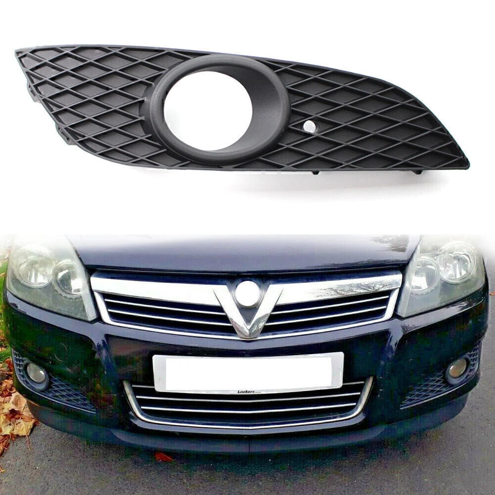Front Bumper Lower Grille Fog Light Hole for Vauxhall Astra H (2007–2012)