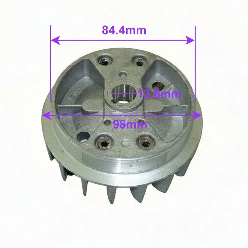 Easy Pull Starter Flywheel for Pocket Bike Minimoto 47 49cc (2000–2023)