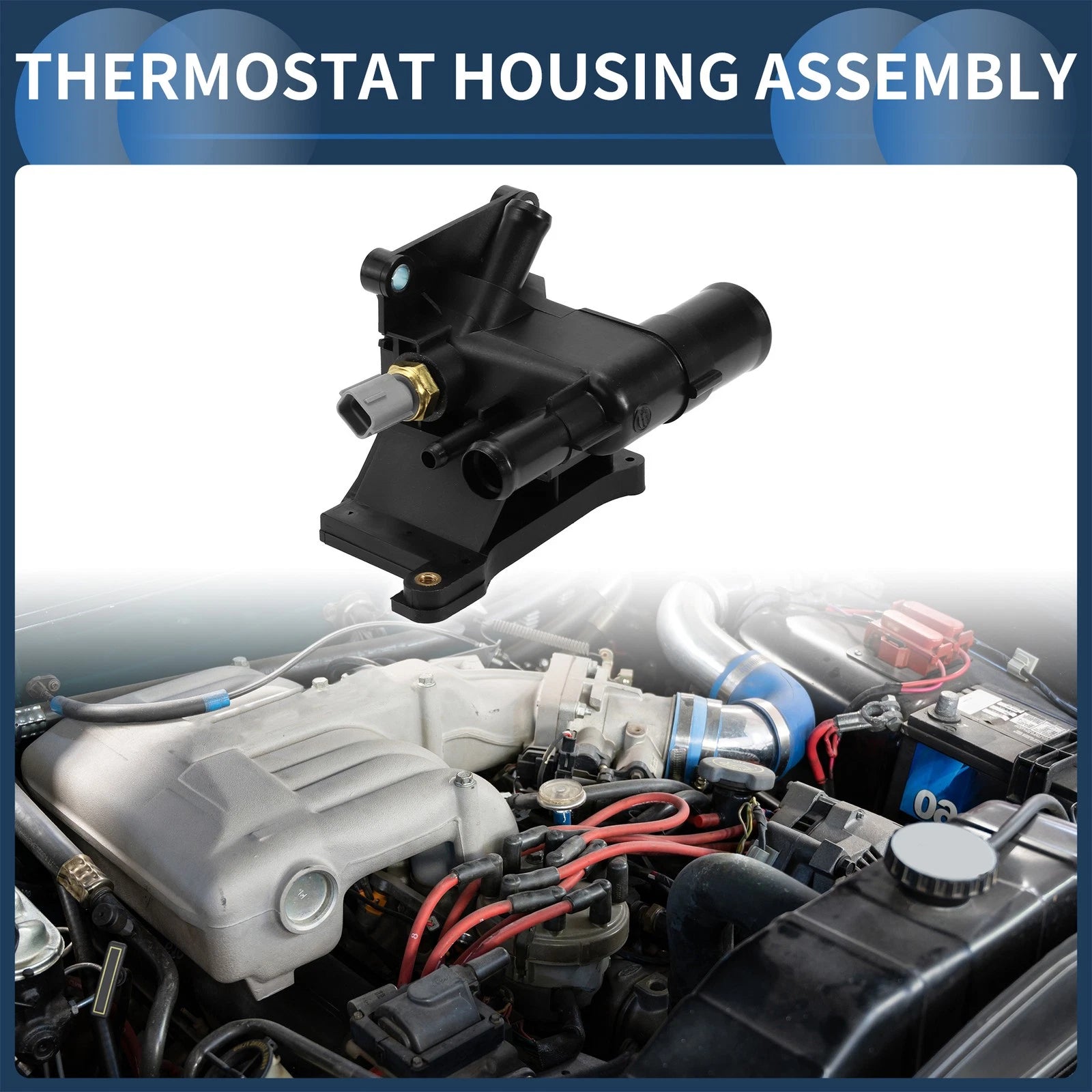 Engine Coolant Thermostat Housing Assembly for Mazda 6 i 2.5L (2009-2013)