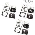 Set of 3 Carburetor Repair Kits for STIHL HS45 FS55 FS38 BG45 ZAMA RB-100