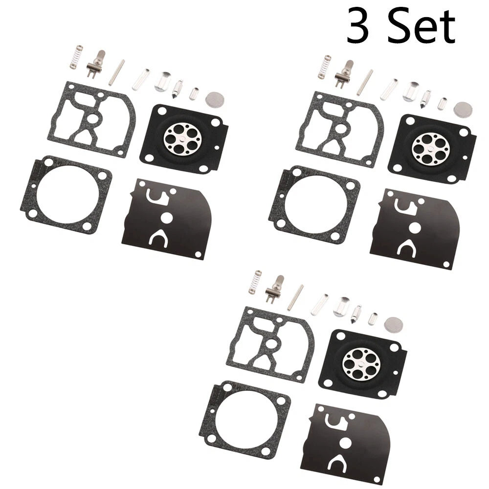 Set of 3 Carburetor Repair Kits for STIHL HS45 FS55 FS38 BG45 ZAMA RB-100
