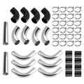 12PCS Intercooler Pipe Piping Kit for Universal (2.5")