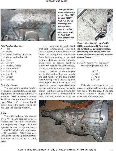 Rebuild & Modify Guide for Ford C4 & C6 Transmissions (Mustang)