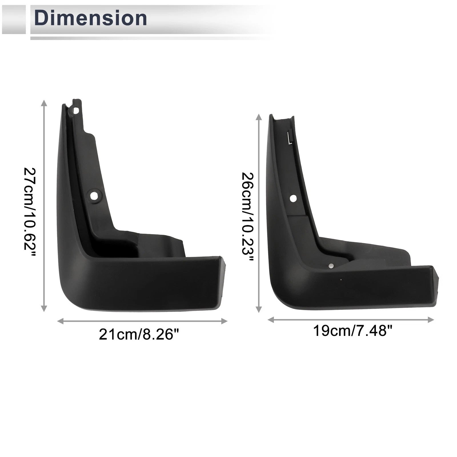 Set of 2 Mud Flaps Splash Guards for Audi A5 (2017–2020)