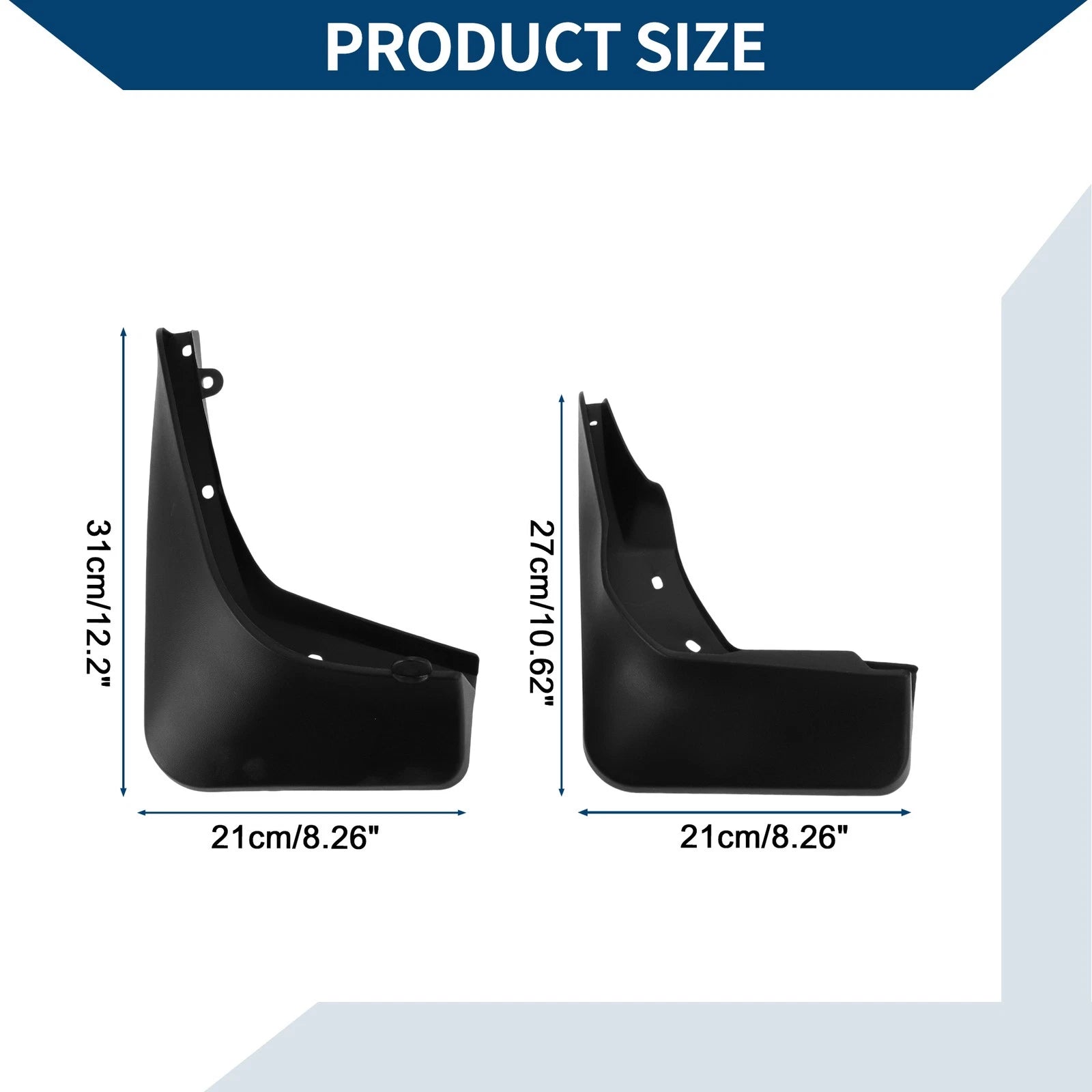 Mud Flaps Splash Guards for Mercedes-Benz GLA 220 200 (2014–2019)