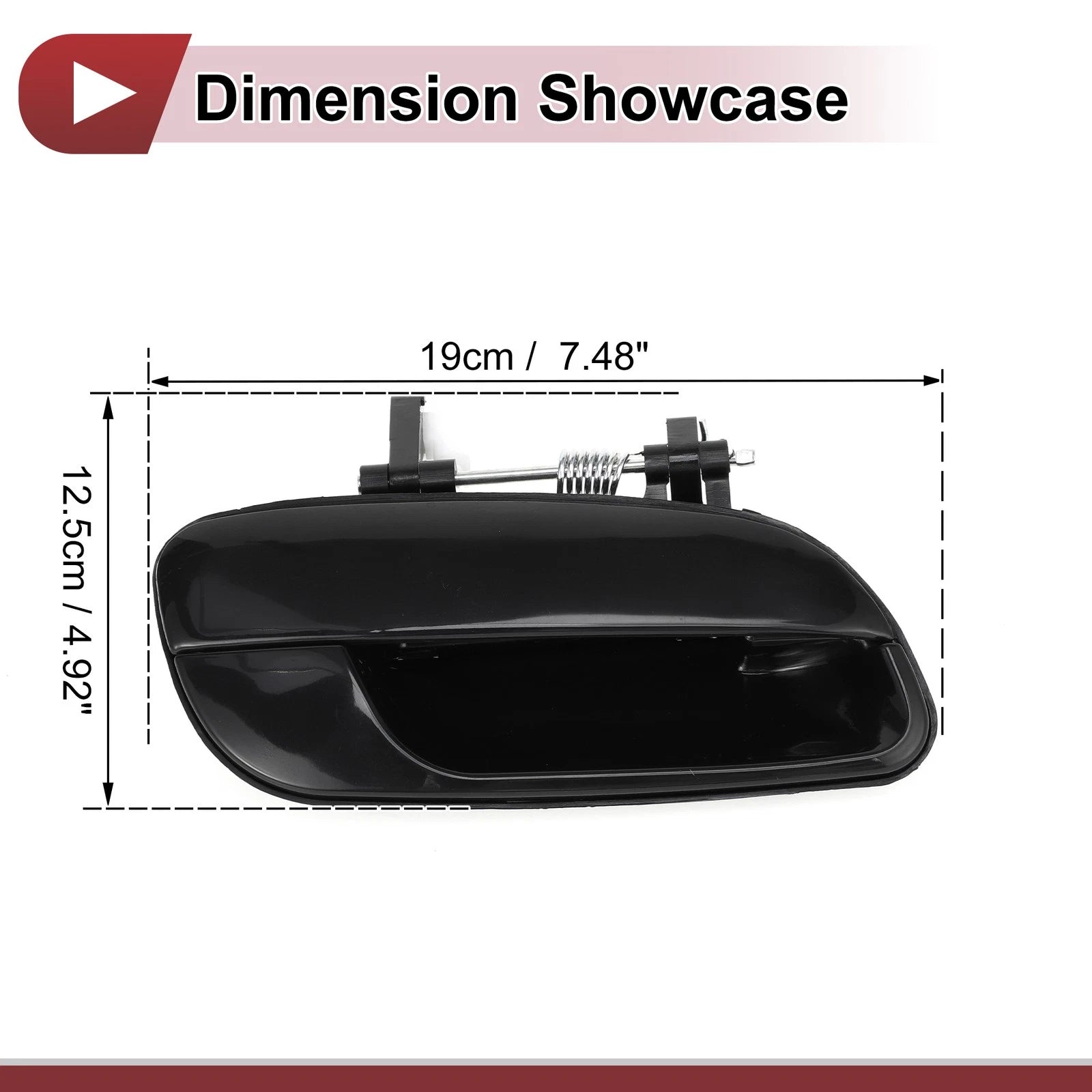 Exterior Door Handle Replacement for Hyundai Elantra Rear Right (2011–2015)
