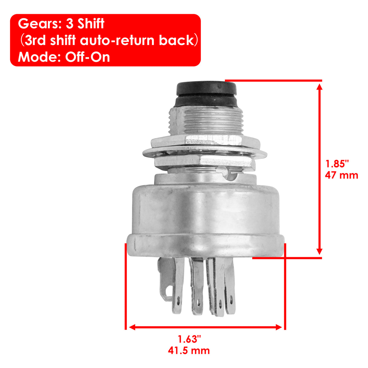 Ignition Switch Replacement for John Deere ZTRAK Z335E Z335M (2011–2018)