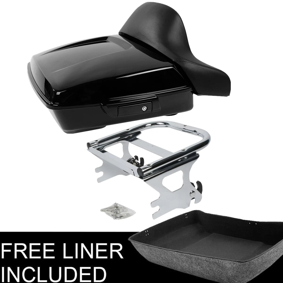 Chopped Trunk Pad Mount Rack for Harley Electra Glide (1997–2008)