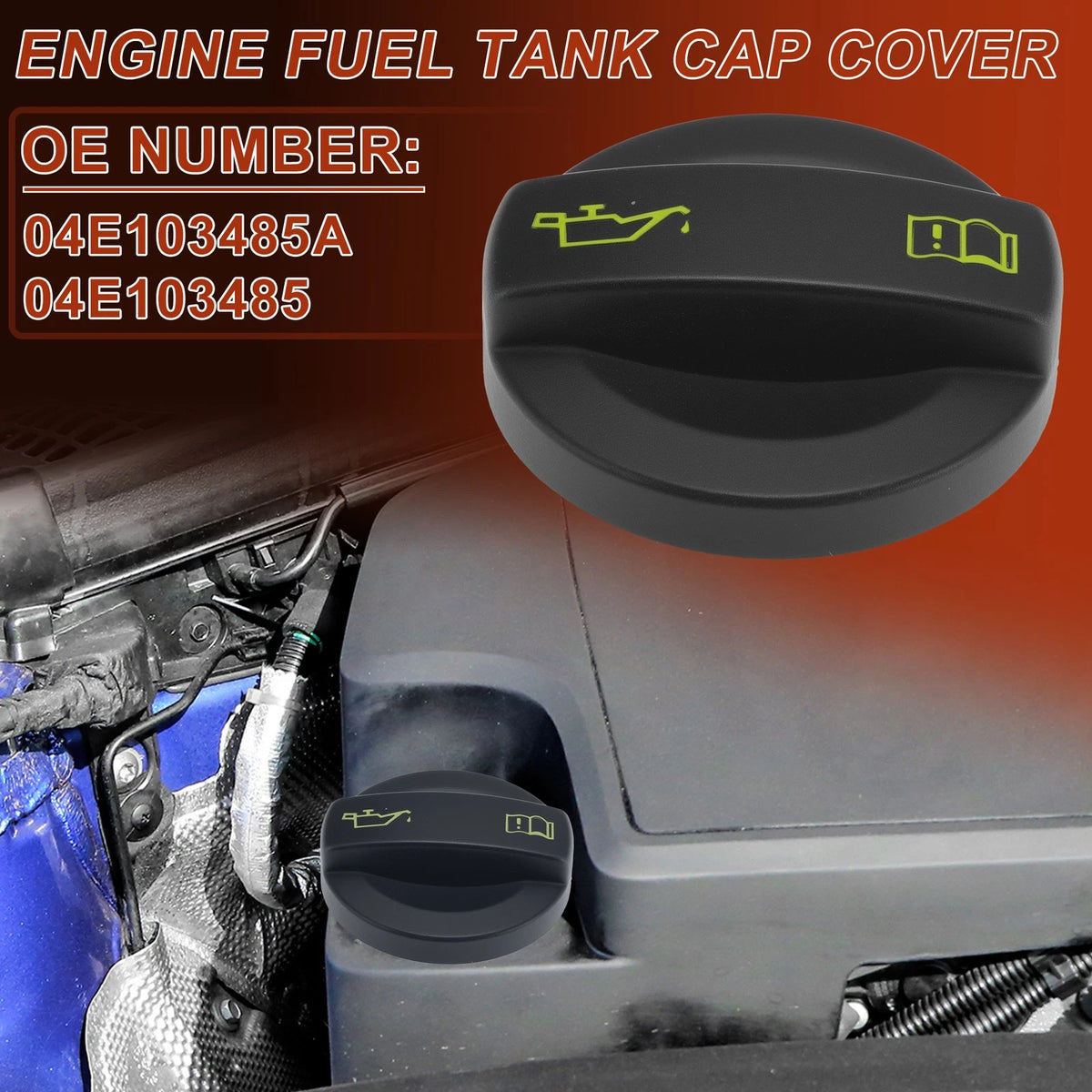 Oil Filler Cap for Skoda Fabia (2006–2014) 04E103485A, 542 545