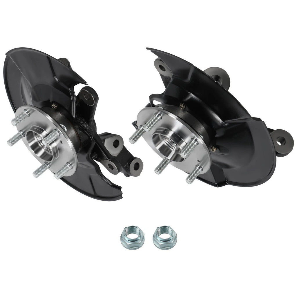 Pair Front Steering Knuckle & Wheel Hub Bearing for Honda Civic (1996–2000)