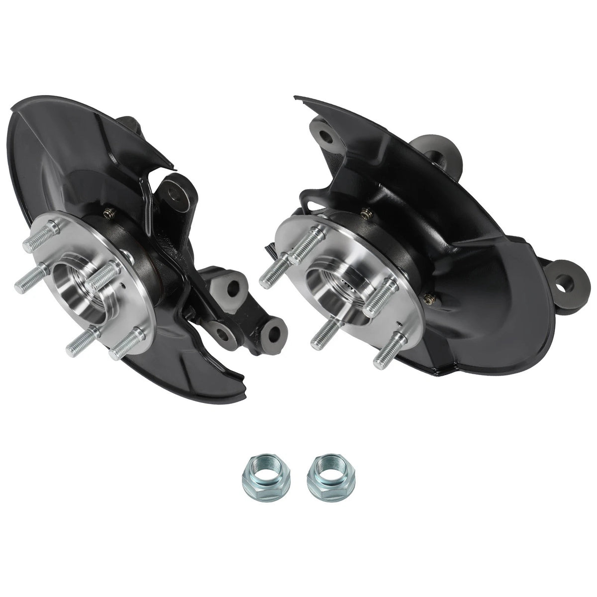 Pair Front Steering Knuckle & Wheel Hub Bearing for Honda Civic (1996–2000)