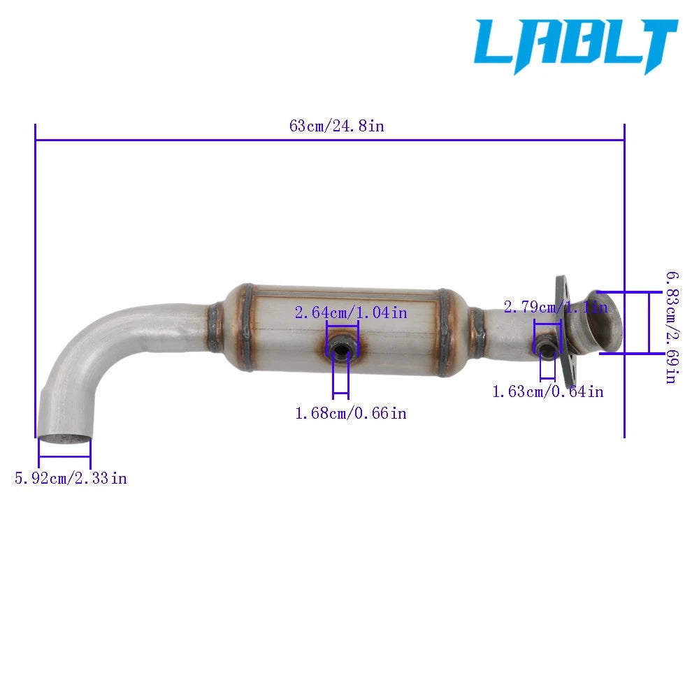 LABLT Driver Side Catalytic Converter for Ford F-150 (2009–2014)