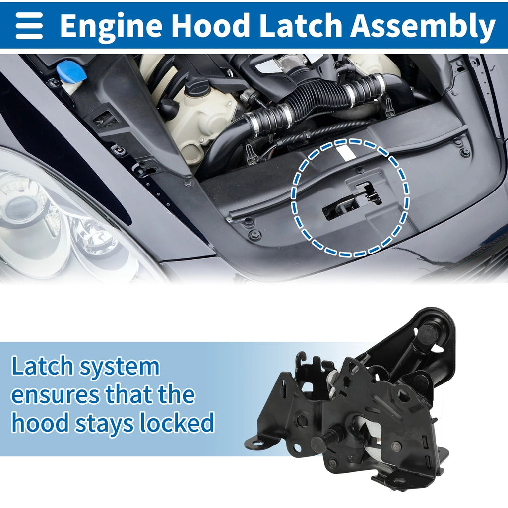 Hood Latch Assembly for BMW 528i Engine Hood Latch Lock Release (2008–2010)
