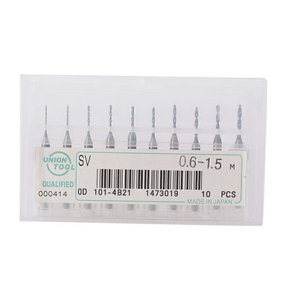 10x Mini Micro Drill Bits for PCB Print Circuit Board (0.6-1.5mm)