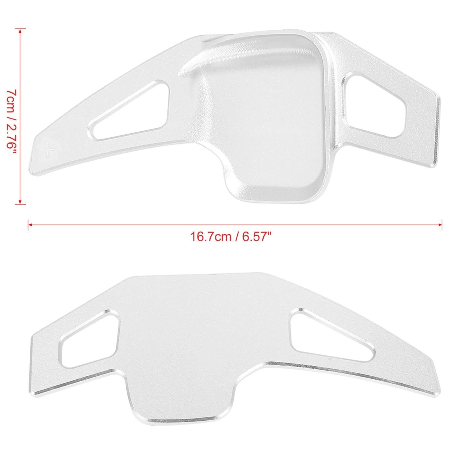 Steering Wheel Shift Paddle Pair Silver Tone Replacement for BMW F22 F23 (2014–2019)