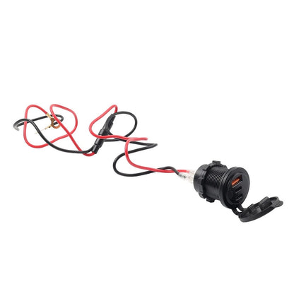 12V 24V Fast Power Charger Socket for Car Boat RV Marine (USB Type C)