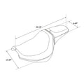 Driver Passenger Seat for Harley Fat Bob FXFB FXFBS (2018–2024)