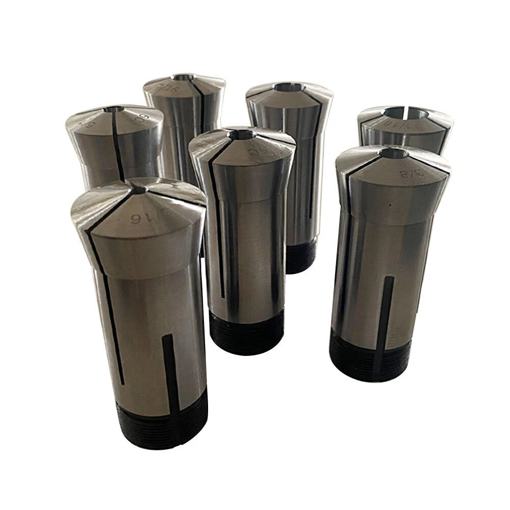 7-Pc Collet Hex Set 0.0006TIR 1/4" to 7/8"