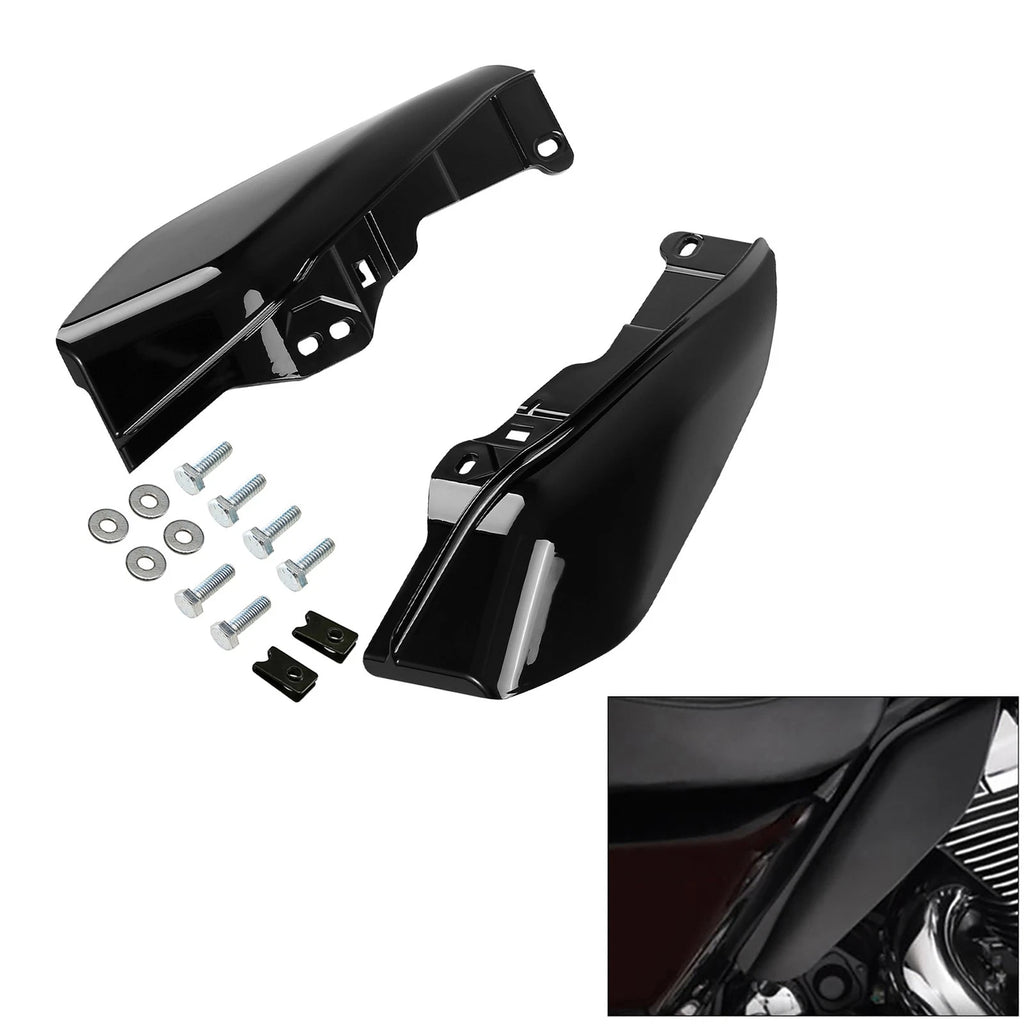 Black Mid Frame Air Deflectors for Harley Electra Glide 2017–2023
