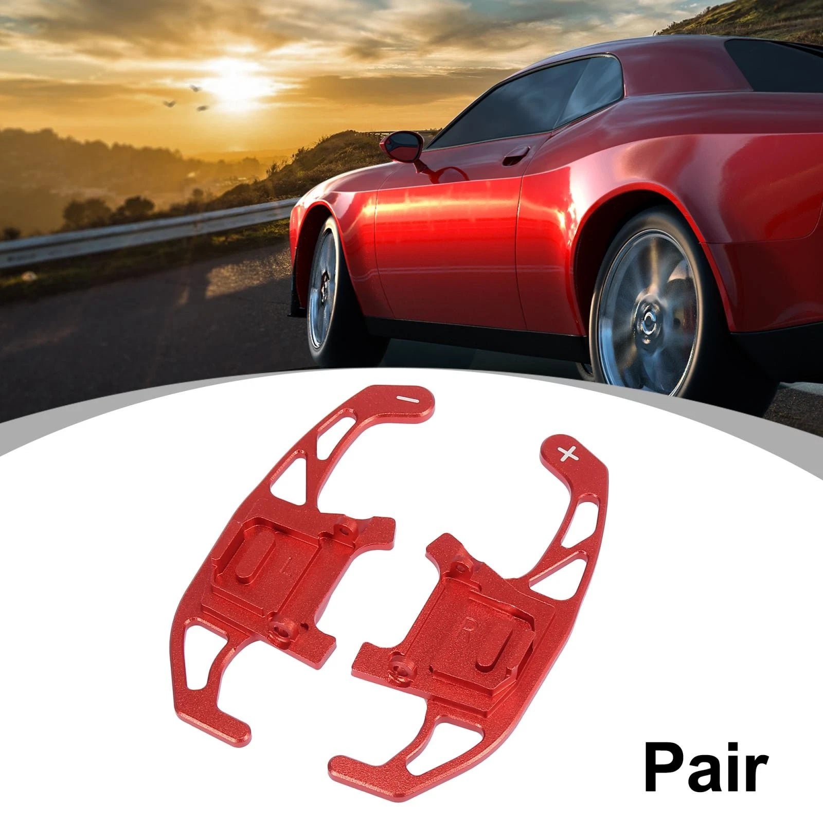 Steering Wheel Shift Paddle Cover for Volkswagen Red Extension (2011–2018)
