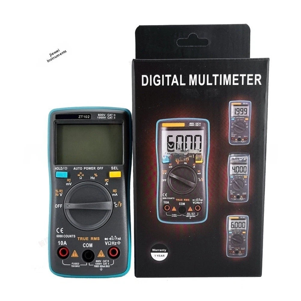 Digital Multimeter for Electrical Testing (Auto Ranging, -20°C to 1000°C)