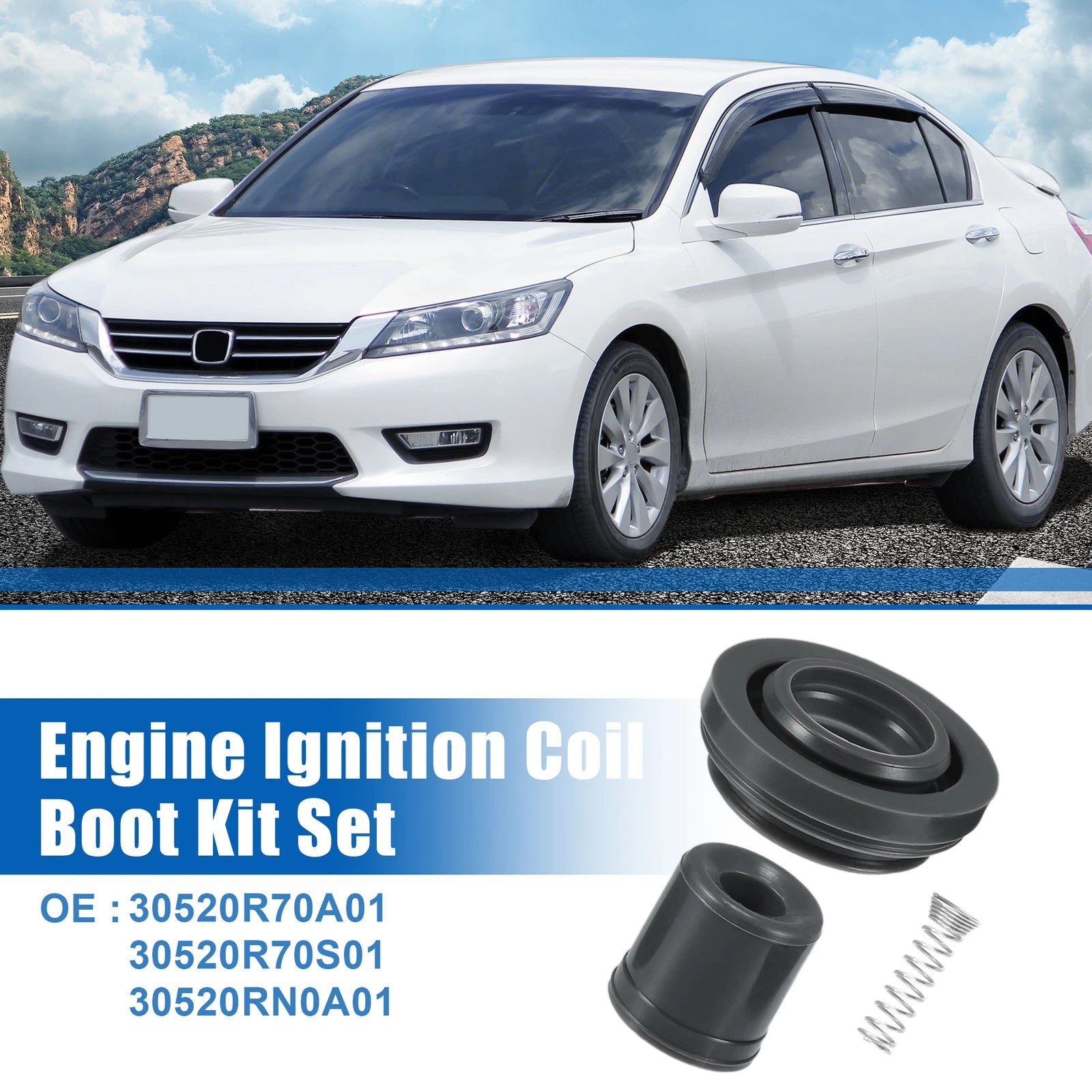 Ignition Coil Boot Kit Replacement Set for Honda (2001–2013)