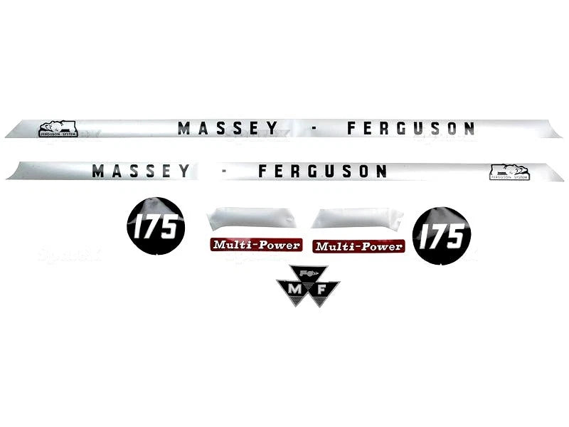 Bonnet Decal Set for Massey Ferguson 175