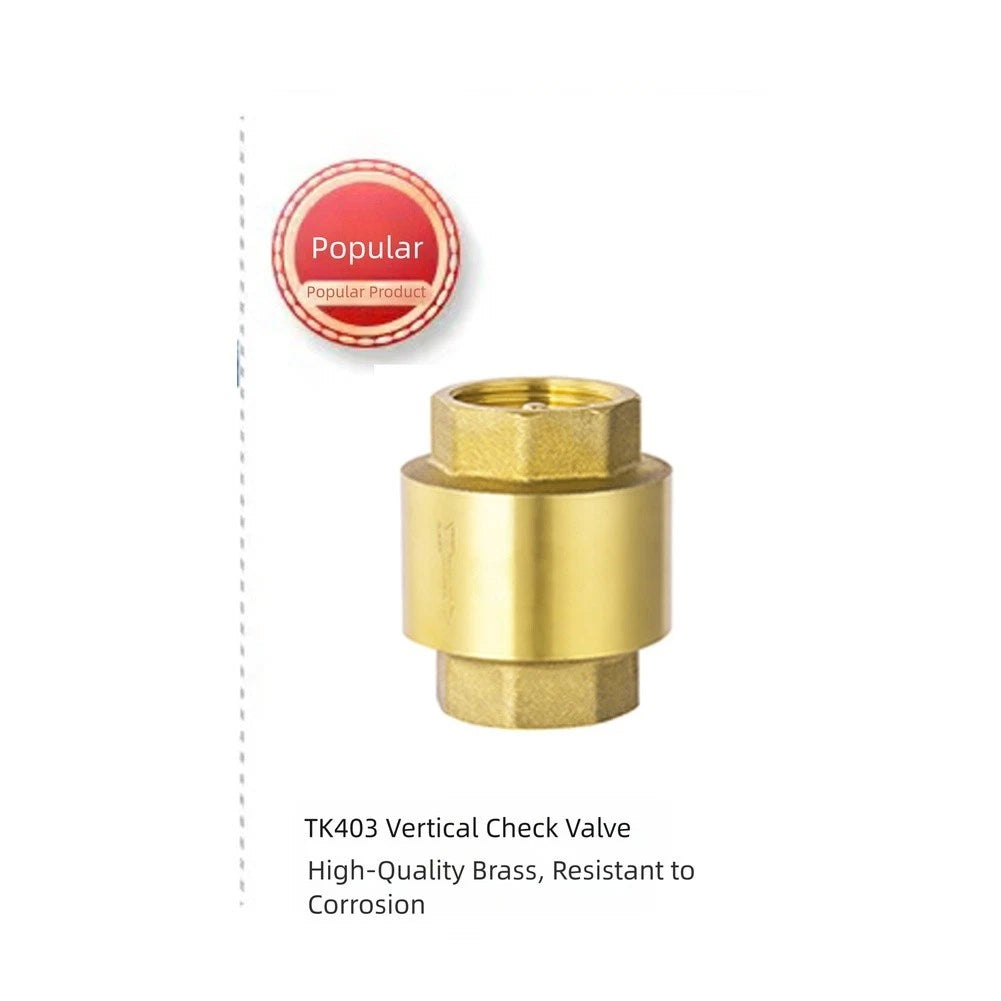 Brass Check Valve for Hydraulic Backflow Control (12 Inch Vertical Lift)