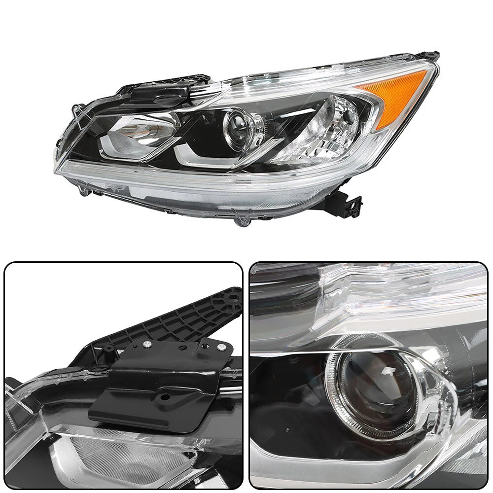 Headlamp Assembly for Honda Accord (2016–2017) Left/Driver Side Halogen