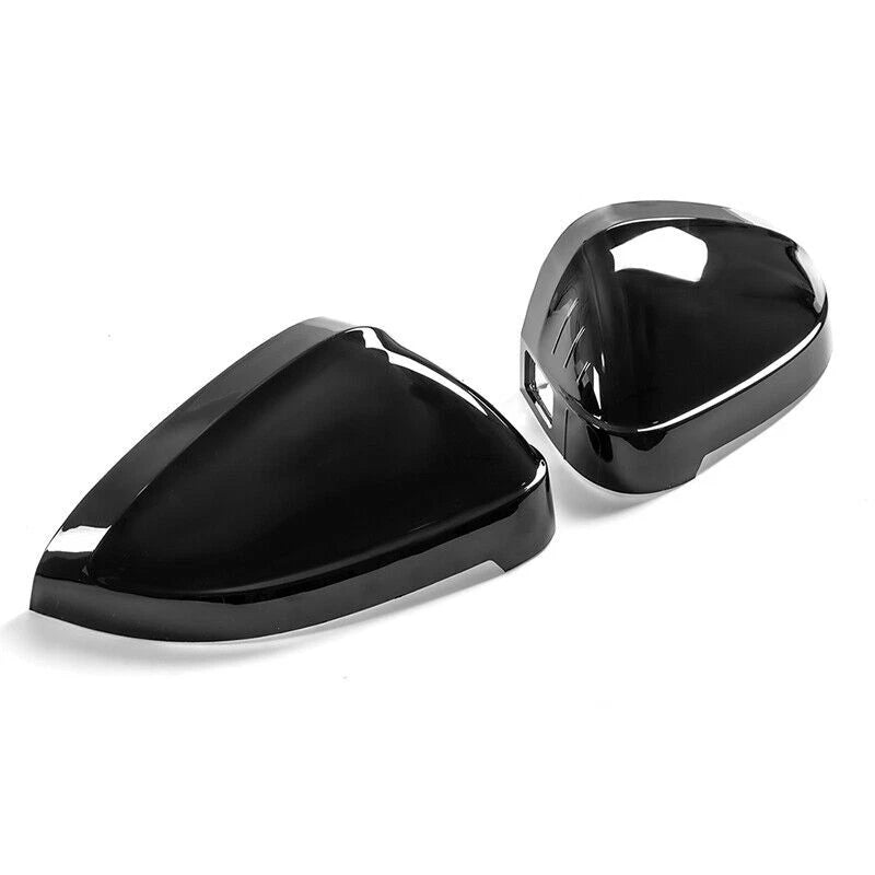 Gloss Black Side Mirror Cover Caps for Audi A4 B9 S4 A5 S5 RS5 (2017–2025)