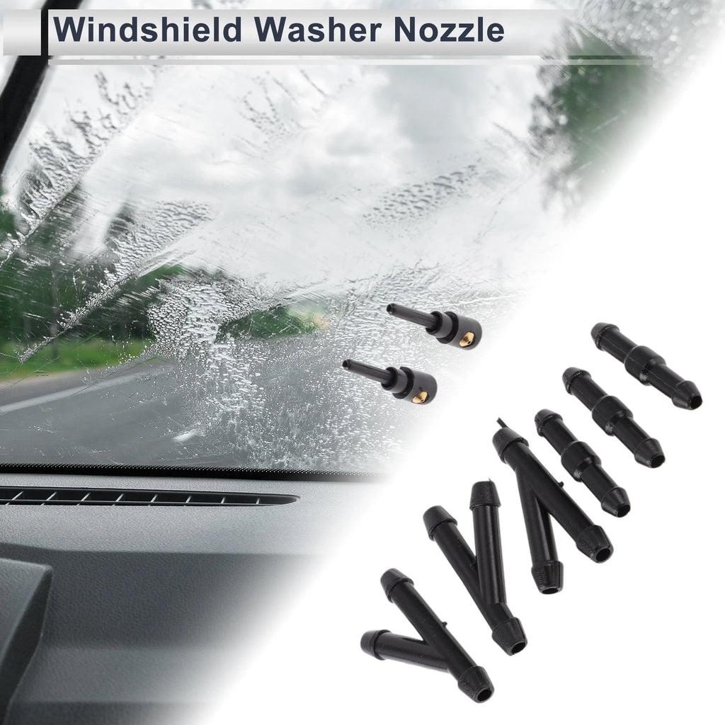 Washer Nozzle Replacement with Hose Connectors for Volkswagen (2010–2020)